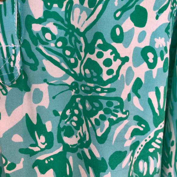 Lilly Pulitzer Delray Silk Tunic Bungle In The Jungle Sz S - Picture 13 of 16